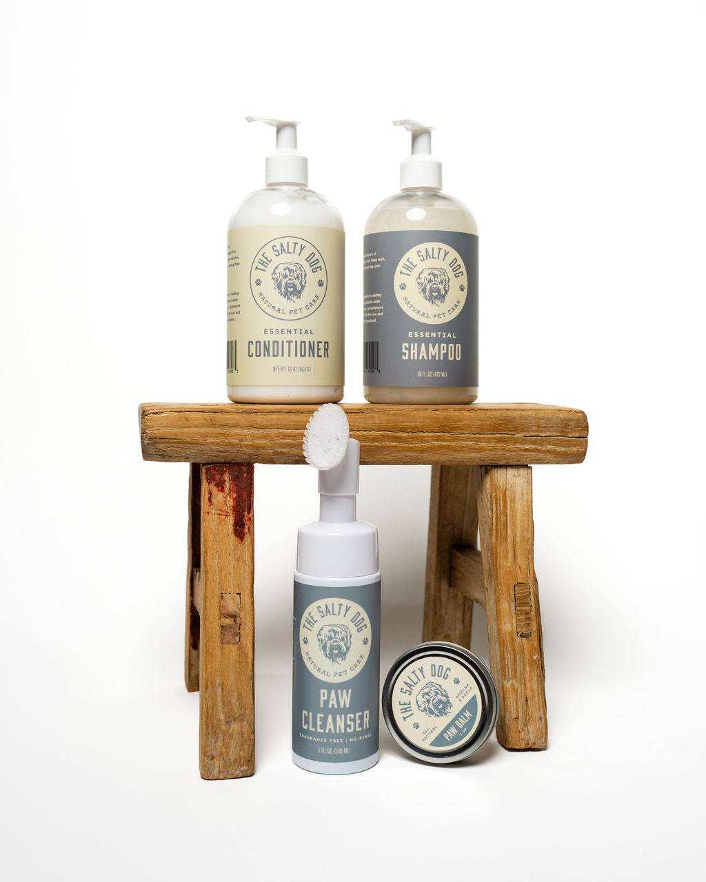 Shampoo, Conditioner, Paw Cleanser, Paw Balm, full set